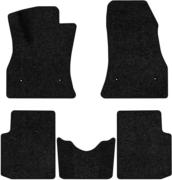 Фото - Килимки ворсові в салон авто EVAtech Standard для Fiat 500L 2012 1 покоління Minivan EU чорний кант FT1557CE5FL4VEB