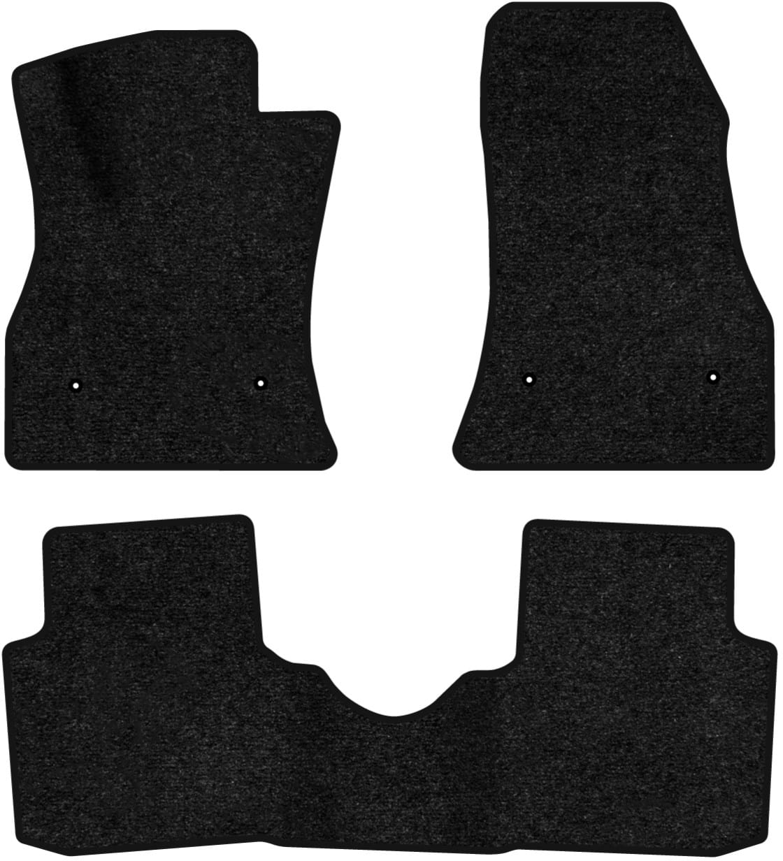 Коврики ворсовые в салон авто EVAtech Standard для Fiat 500L 2012 1 поколение Minivan EU черный кант FT1557ZE3FL4VEB