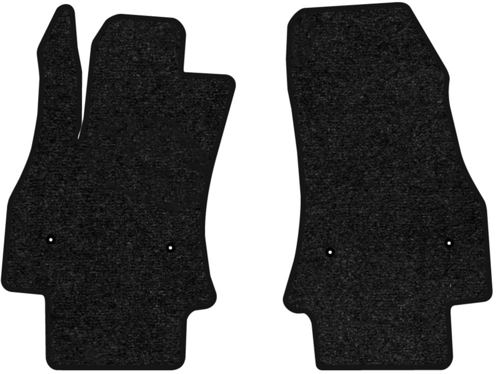 Килимки ворсові в салон авто EVAtech Standard для Fiat 500L 2012 1 покоління Minivan USA чорний кант FT44213AV2FL4VEB