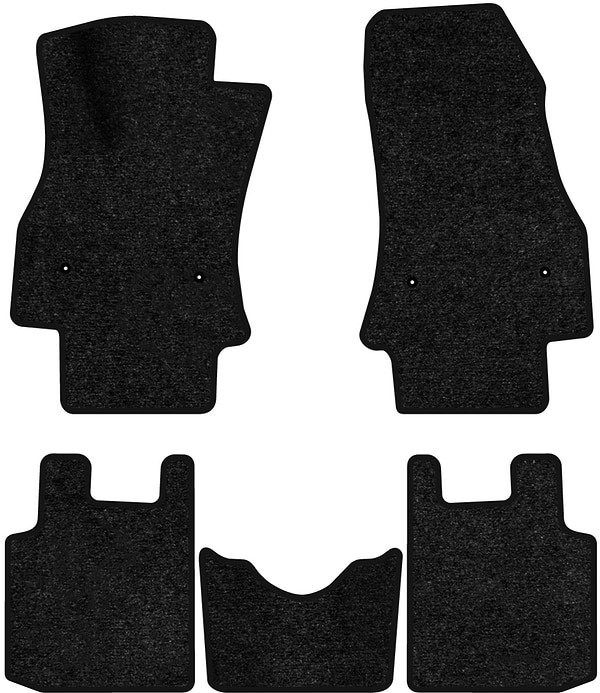 Фото - Коврики ворсовые в салон авто EVAtech Standard для Fiat 500L 2012 1 поколение Minivan USA черный кант FT44213CE5FL4VEB