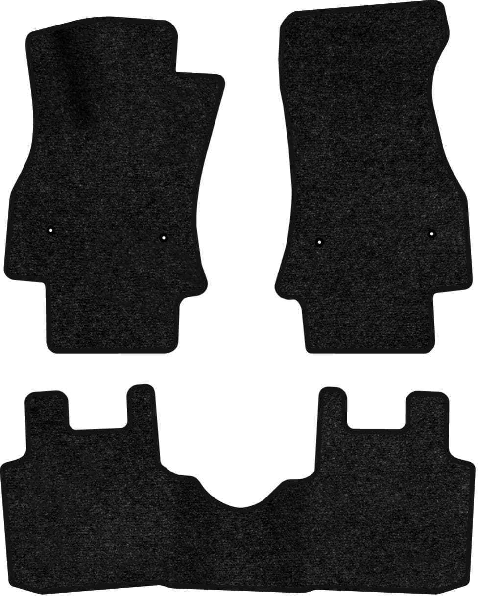 Коврики ворсовые в салон авто EVAtech Standard для Fiat 500L 2012 1 поколение Minivan USA черный кант FT44213ZD3FL4VEB