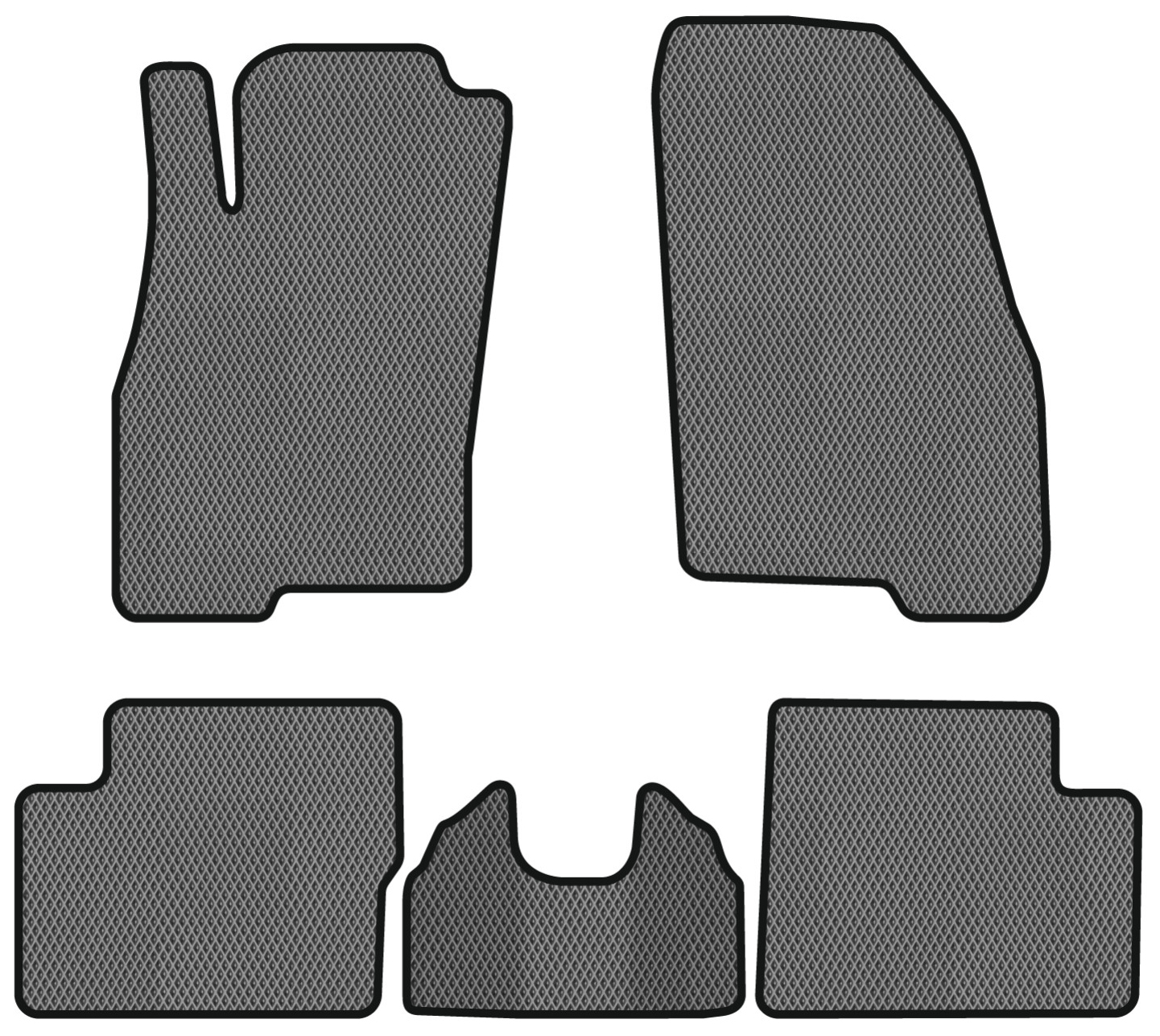 EVA коврики в салон авто EVAtech для Grande Punto (199) 3-doors Fiat 2005-2018 3 поколение Htb EU FT51404CV5RGB
