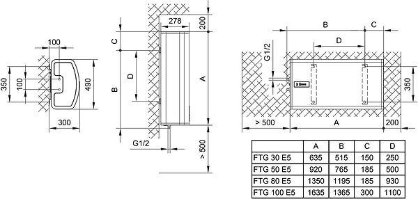 Фото - Водонагреватель Tiki FTG50E5SUPR