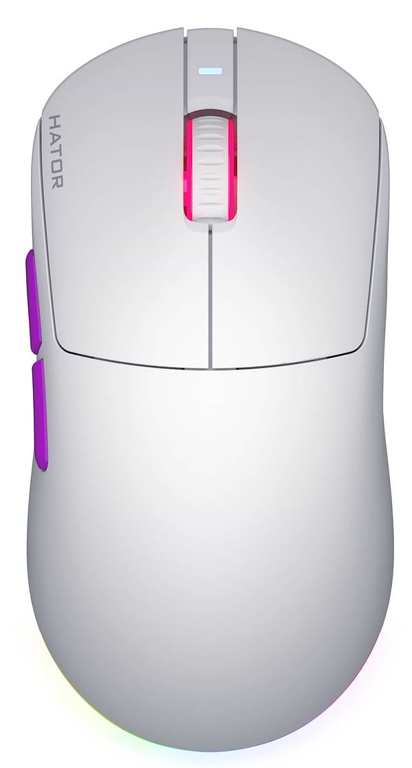 Фото - Мышь беспроводная игровая Hator Quasar 3 ULTRA 8K Wireless White (HTM771)