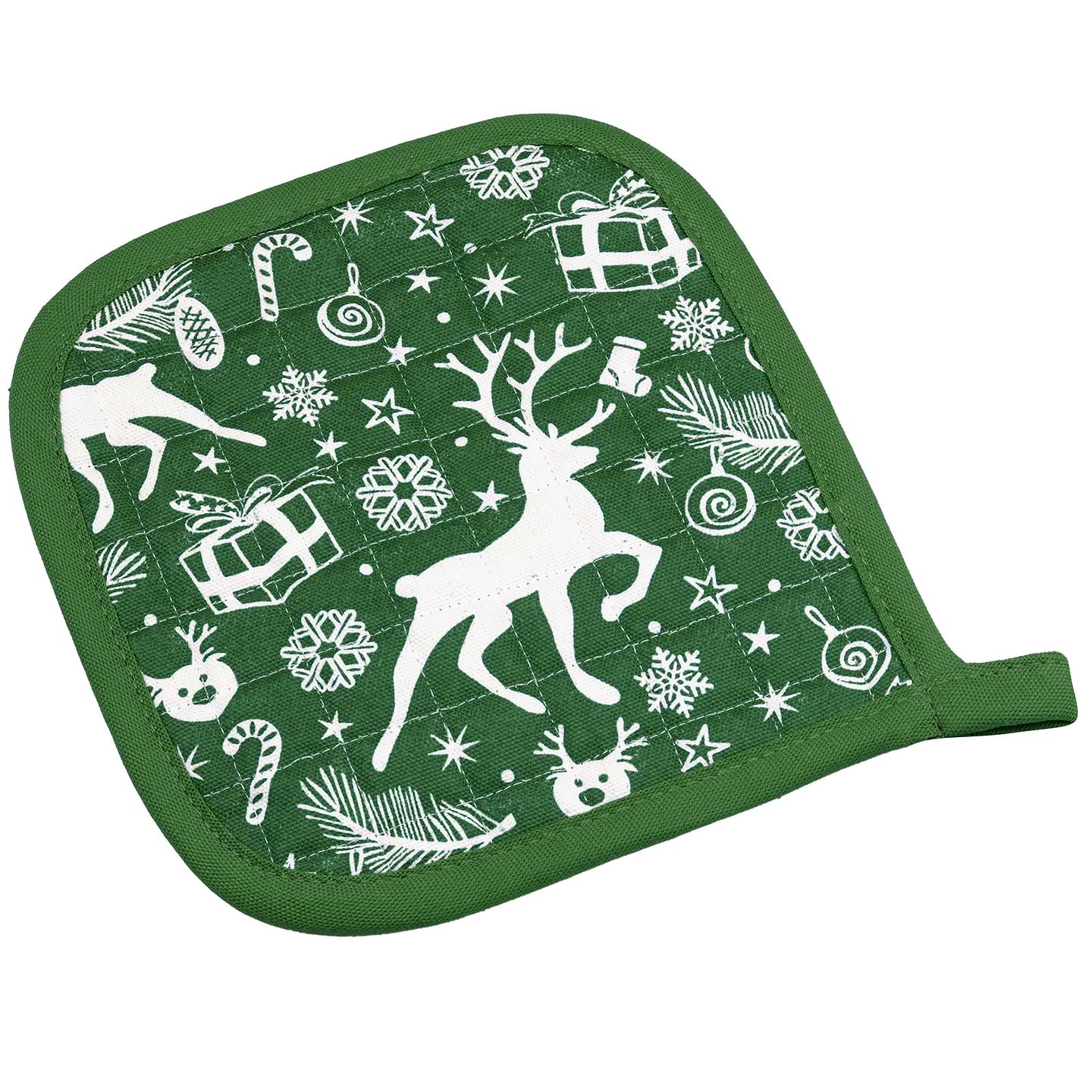 Прихватка Home Line Полупанама НАБ+ГЛ/Ф зеленый 20Х20 (159397) - Фото 1