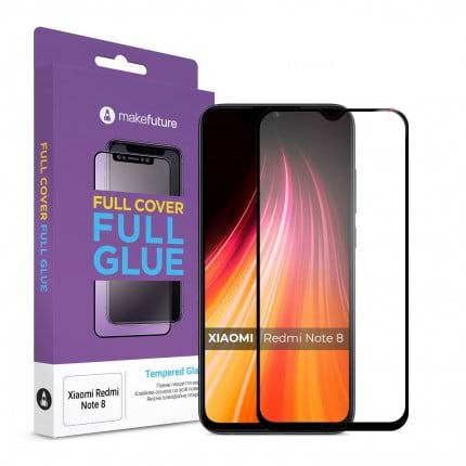 Защитное стекло для смартфона MakeFuture Full Cover Full Glue Xiaomi Redmi Note 8 2021 (MGF-XRN821)
