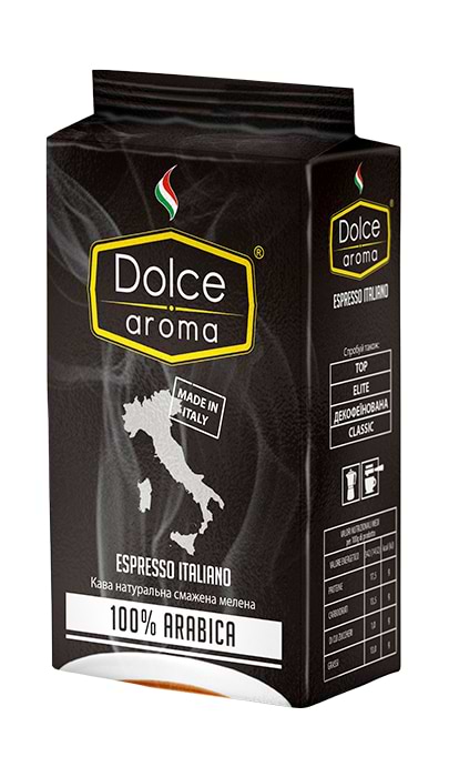 Кава мелена Dolce Aroma 100% Arabica 250 г (8019650003561) - Фото 1