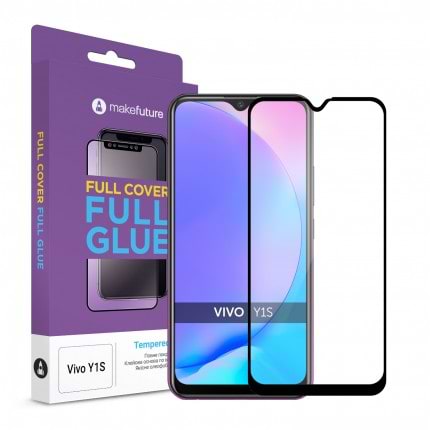 Фото - Защитное стекло для смартфона MakeFuture Full Cover Full Glue Vivo Y1S (MGF-VY1S)