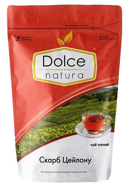 Фото - Чай Dolce Natura Скарб Цейлону 250 г (4820093482622)