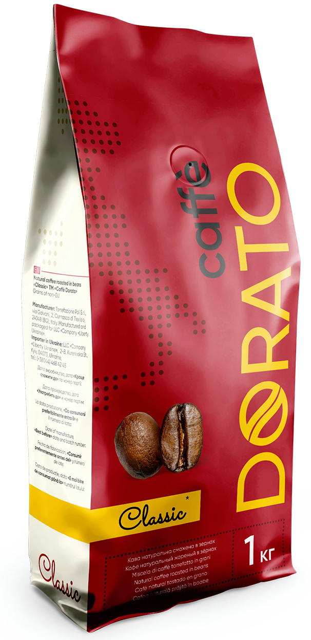 Кава в зернах Caffe Dorato Classic 1 кг - Фото 1