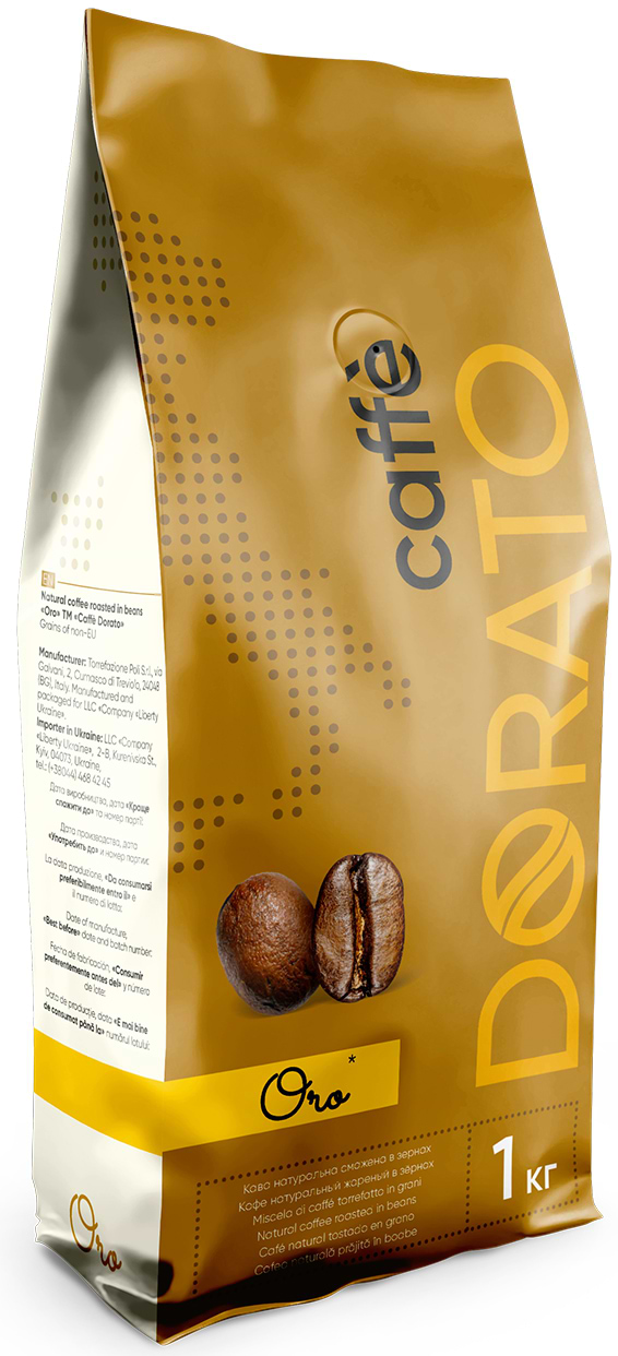 Кава в зернах Caffe Dorato Oro 1 кг - Фото 1