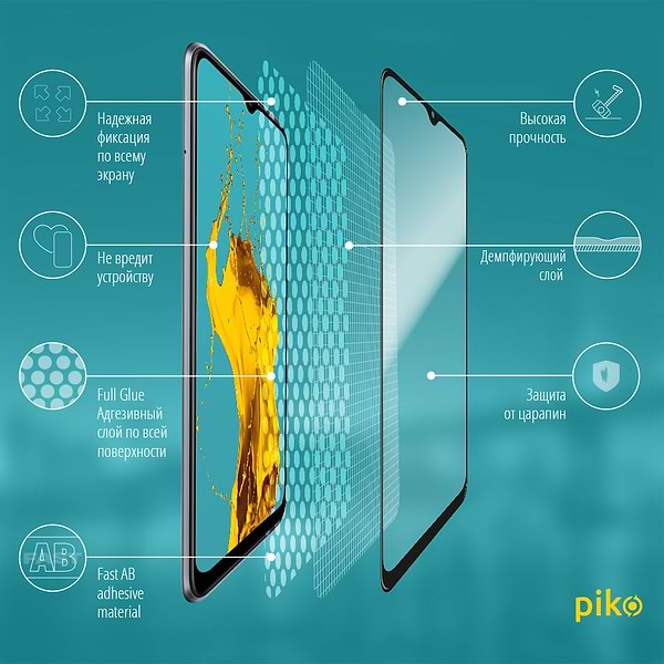 Фото - Захисне скло для смартфону Piko Full Glue for RealMe C11 (1283126503856)
