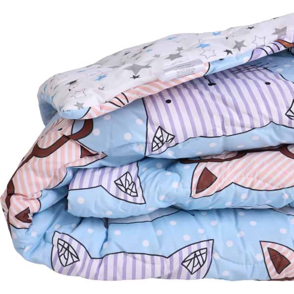 Фото - Ковдра зимова двоспальна євро MirSon вовняне №3013 Сolor Fun Line Whales (2200004833934)