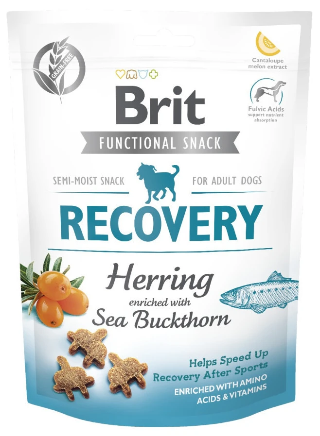Ласощі для собак Brit Care Functional Snack Recovery Herring напіввологі д/відновлення оселедець 150 г (8595602540020)