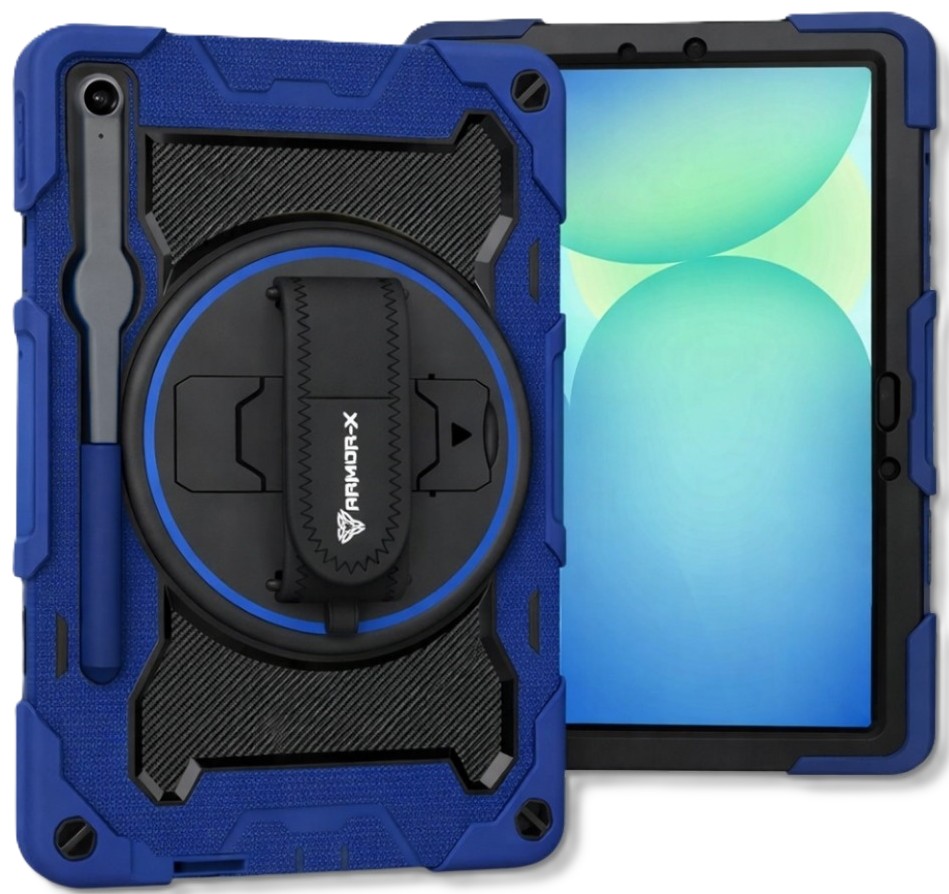 Чохол для планшету BeCover Horizontal handle for Samsung Galaxy Tab S10 FE Plus (SM-X620/SM-X626) 13.1" Deep Blue (714569) - Фото 1