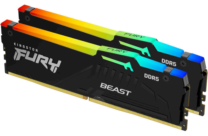 Пам'ять DDR Kingston FURY 64 GB (2x32GB) DDR5 6400 MHz Beast RGB EXPO (KF564C32BBEAK2-64)