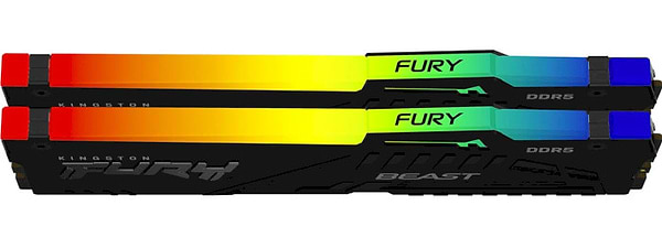 Фото - Память DDR Kingston FURY 64 GB (2x32GB) DDR5 6400 MHz Beast RGB EXPO (KF564C32BBEAK2-64)