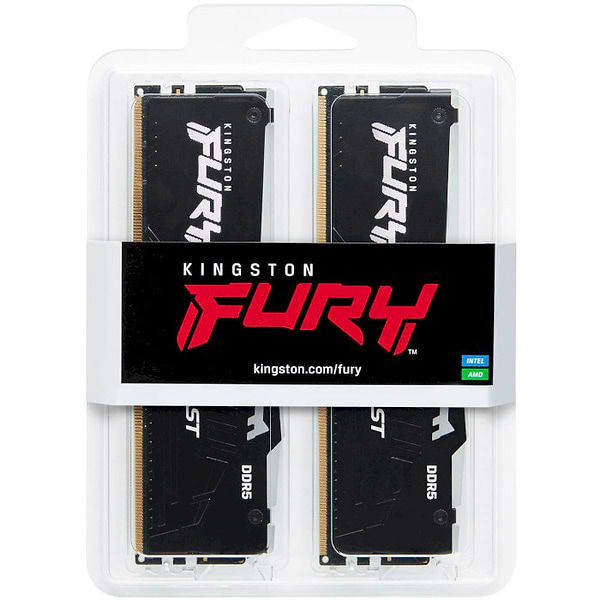 Фото - Память DDR Kingston FURY 64 GB (2x32GB) DDR5 6400 MHz Beast RGB EXPO (KF564C32BBEAK2-64)