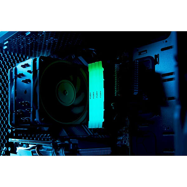 Фото - Память DDR Kingston Fury Renegade RGB Black DDR4-3600 64GB (2x32GB) CL18-22-22 1.35V XMP (KF436C18RB2AK2/64)