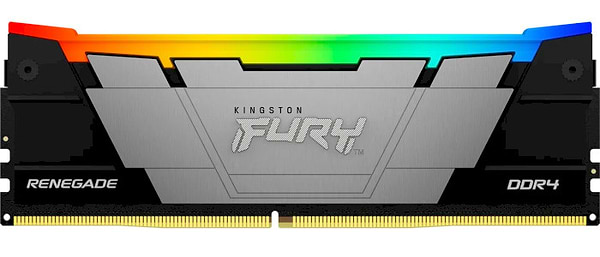 Фото - Память DDR Kingston Fury Renegade RGB Black DDR4-3600 64GB (2x32GB) CL18-22-22 1.35V XMP (KF436C18RB2AK2/64)