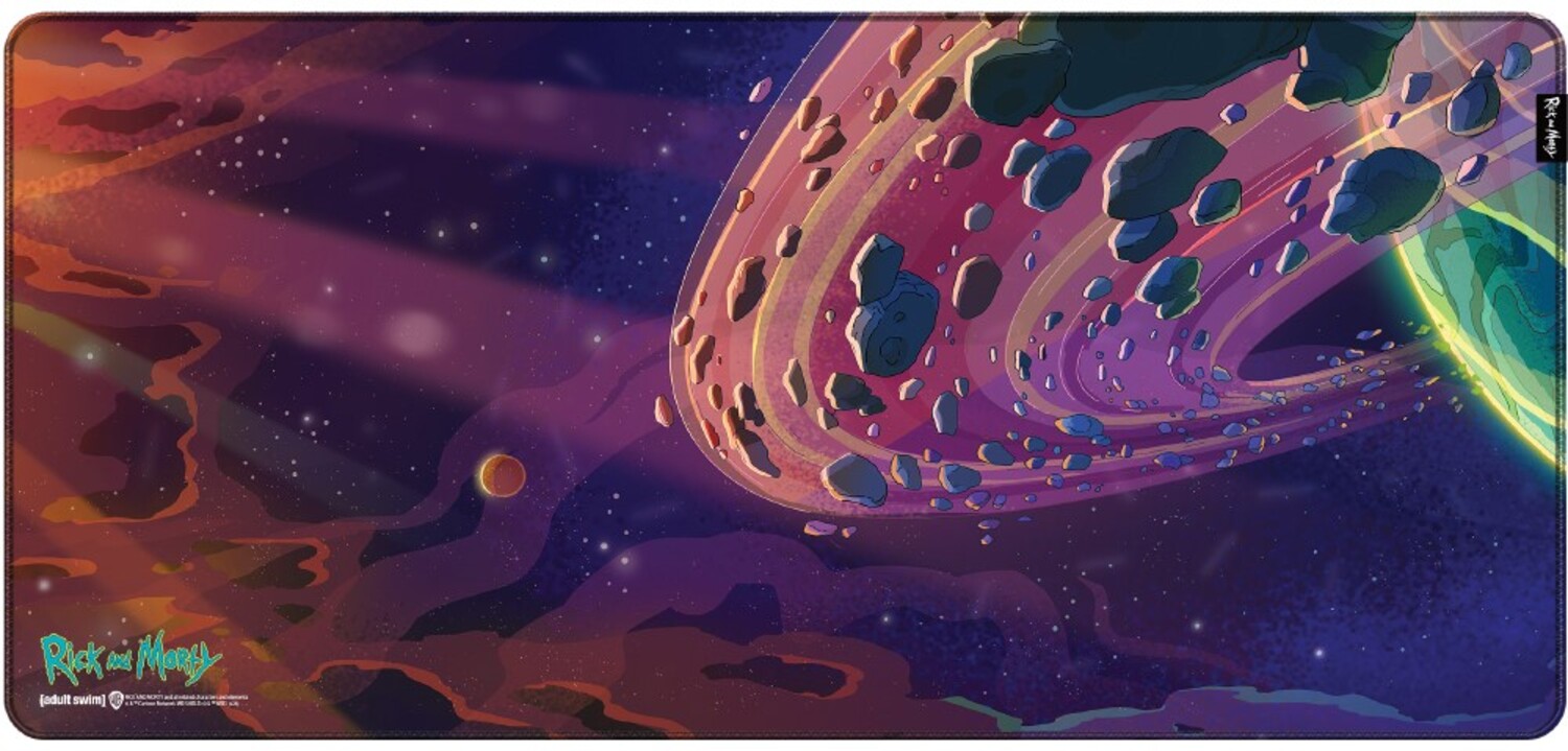Коврик для мыши игровой Warner Bros. Rick and Morty Outer Space XL (FWBMPRIMOR24005XL) - Фото 1