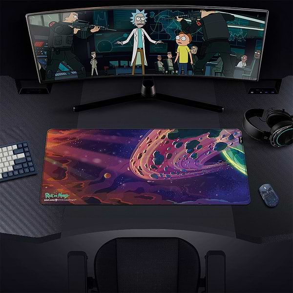 Фото - Килимок для миші  ігровий Warner Bros. Rick and Morty Outer Space XL (FWBMPRIMOR24005XL)