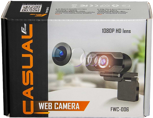 Фото - Веб-камера для компьютера Frime FWC-006 FHD Black з триподом
