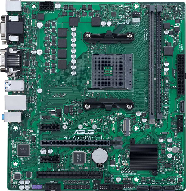 Фото - Материнская плата Asus PRO A520M-C II/CSM DDR4