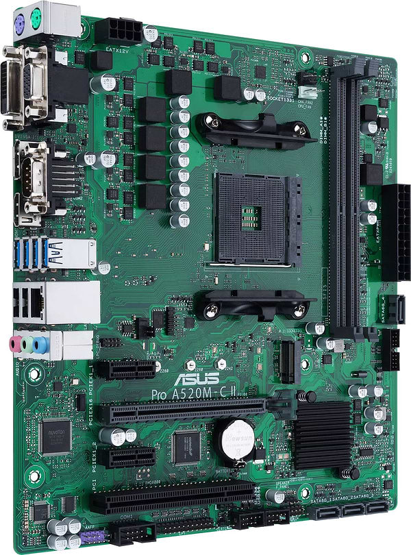 Фото - Материнская плата Asus PRO A520M-C II/CSM DDR4