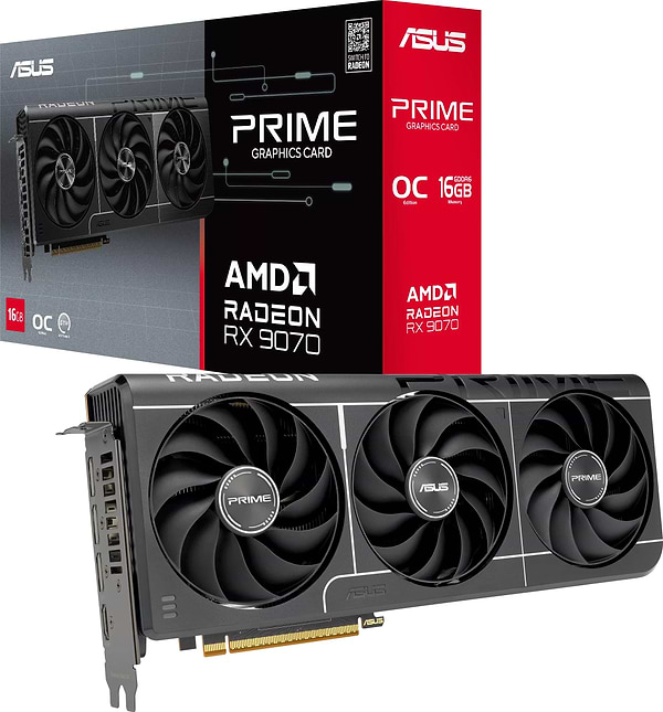 Фото - Видеокарта Asus Prime Radeon RX 9070 EVO OC Edition 16GB GDDR6 (PRIME-RX9070-O16G-EVO)