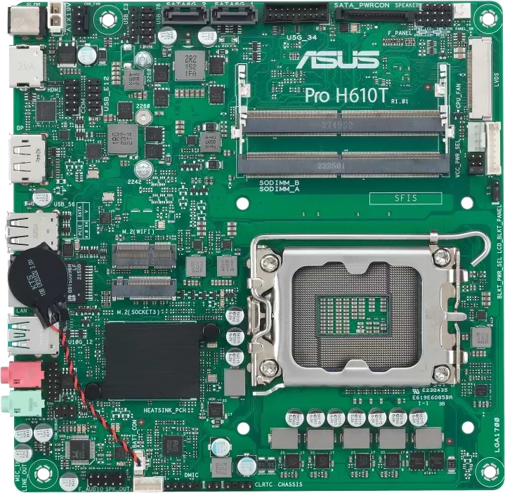 Материнская плата Asus PRO H610T-CSM DDR5