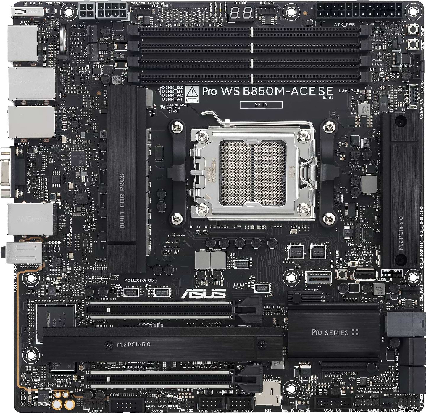 Материнська плата Asus PRO WS B850M-ACE SE DDR5