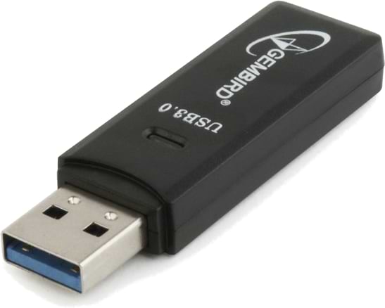 Фото - Кардридер Gembird UHB-CR3-01 USB 3.0-SD/MicroSD Black