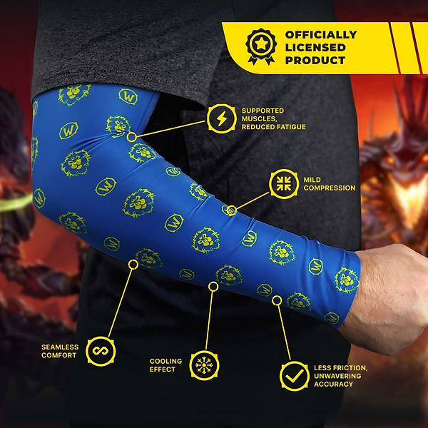 Фото - Геймерський рукав World of Warcraft IV Alliance безшовний S Синій (FWOWSLEEVALLIBL0S)