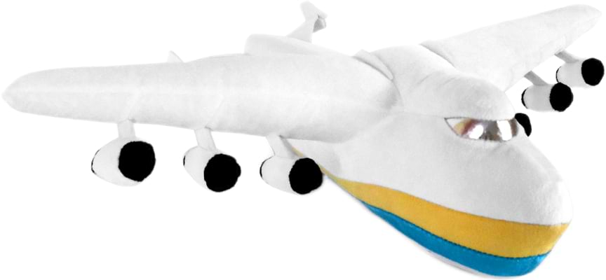 М'яка іграшка WP Merchandise Літак Україна (4820202321811) - Фото 1