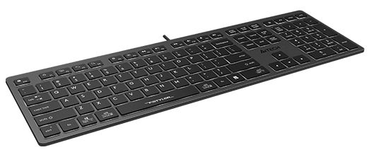 Фото - Клавіатура дротова A4tech FX60 USB Grey White backlit