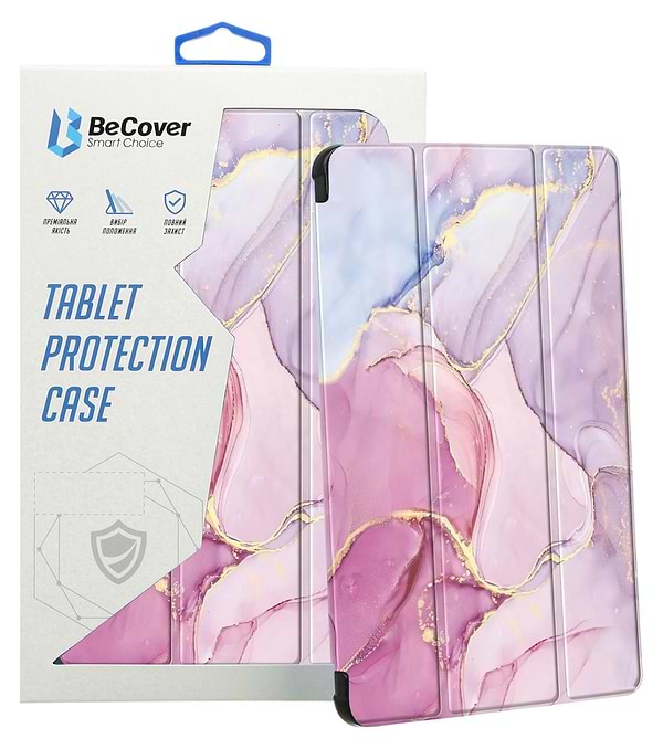 Фото - Чохол для планшета BeCover Soft Edge TPU з кріпленням для стілусу for Xiaomi Redmi Pad SE 8.7'' Pink Marble (712576)
