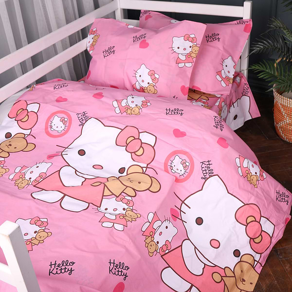 Фото - Комплект постільної білизни MirSon King Size 220х240 см 17-0903 Kitty Sweet Hearts Ranforce Elite (2200012399422)