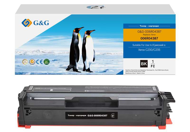 Картридж-тонер G&G for Xerox C230/C235 Black (G&G-006R04387)