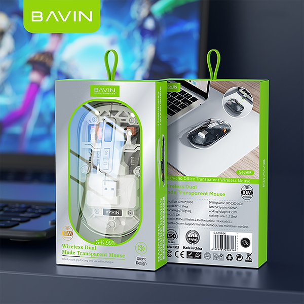 Фото - Миша бездротова Bavin G-K-993 Wireless Black