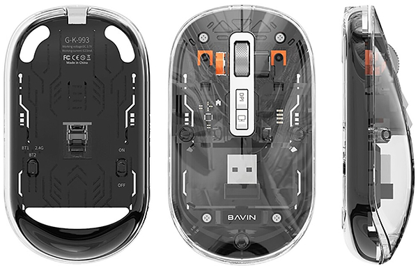 Фото - Миша бездротова Bavin G-K-993 Wireless Black