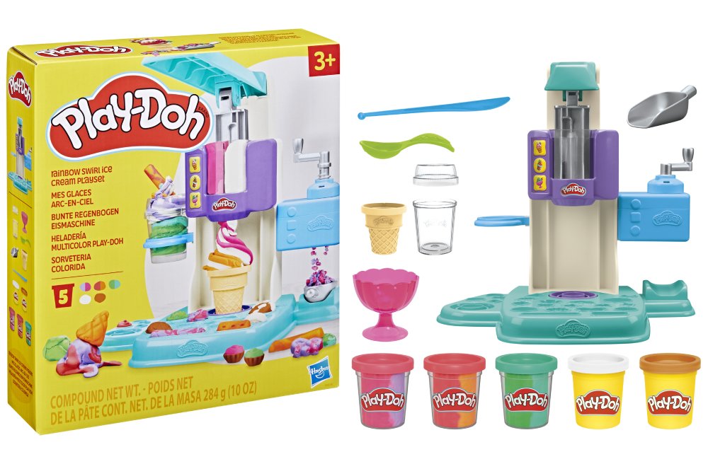 Фото - Наборы для лепки Hasbro Play Doh Радужный вихрь мороженого (G0028)
