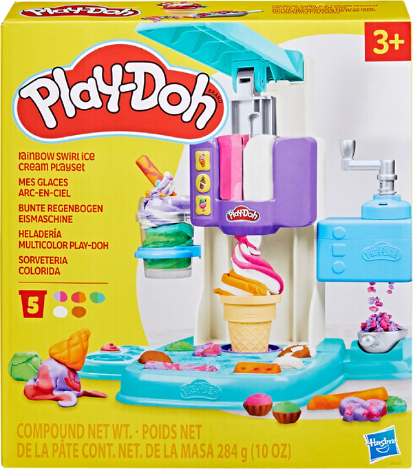 Фото - Наборы для лепки Hasbro Play Doh Радужный вихрь мороженого (G0028) Фото - Наборы для лепки Hasbro Play Doh Радужный вихрь мороженого (G0028)