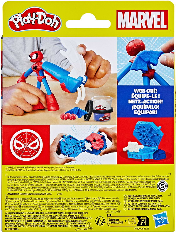 Фото - Наборы для лепки Hasbro Play-Doh ''Герои Marvel'' SPIDERMAN THWIP SQUISHER (F9829_G0058)