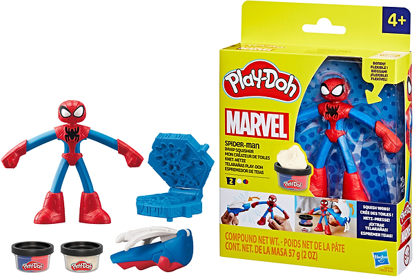Фото - Наборы для лепки Hasbro Play-Doh ''Герои Marvel'' SPIDERMAN THWIP SQUISHER (F9829_G0058)
