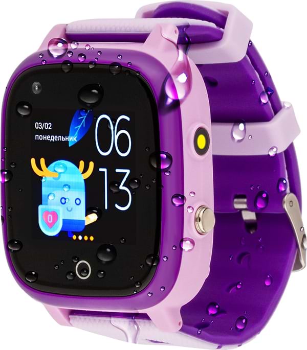 Фото - Уцінка - Дитячий годинник AmiGo GO005 4G WIFI Thermometer Purple