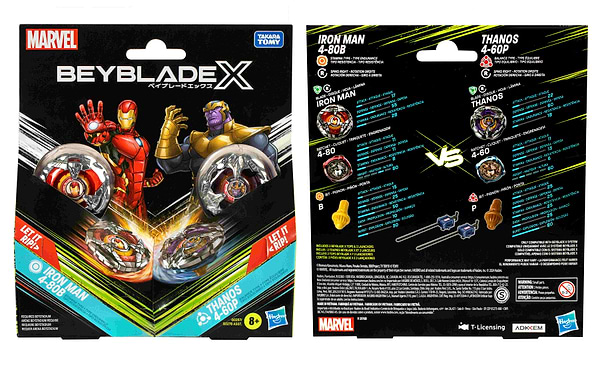 Фото - Набор волчков Hasbro Марвел и пусковое устройство серии "БейБлейд Х" (G0278_G0287)