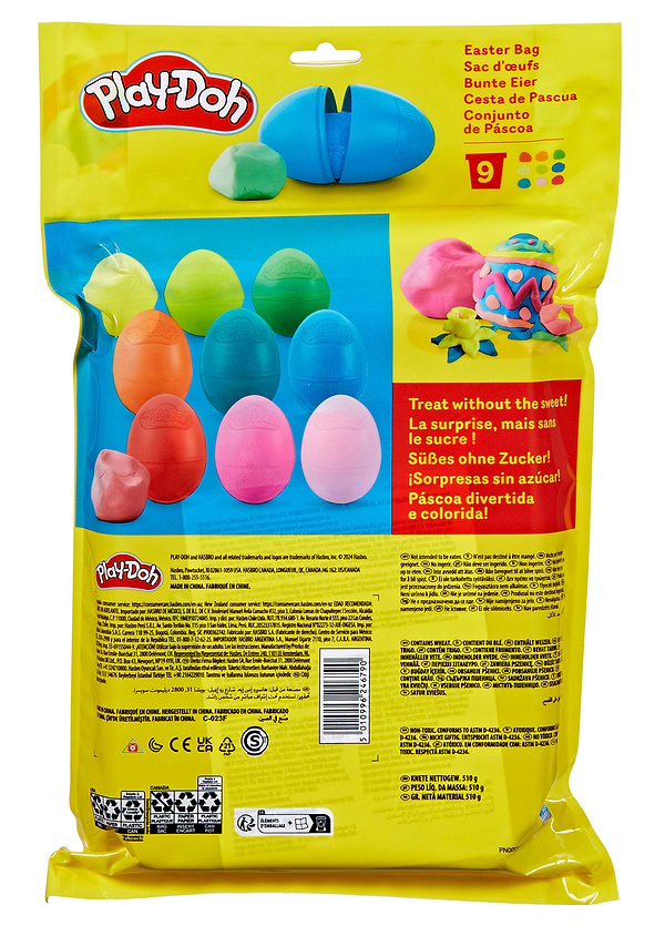 Фото - Наборы для лепки Hasbro Play-Doh ''Пасхальный набор'' 9 яиц (G0391)