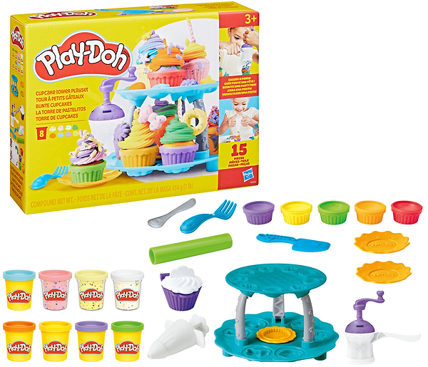 Фото - Набори для ліплення Hasbro Play-Doh Вежа капкейків (G0529)