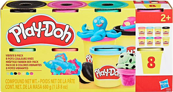 Фото - Расходники Hasbro Play-Doh 8 баночек (G0513_G0692)